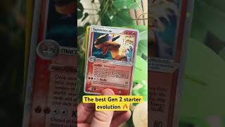 Best Gen 2 start evolution imo 🔥  What's your favourite Johto starter?  #pokemon  #pokemoncards
