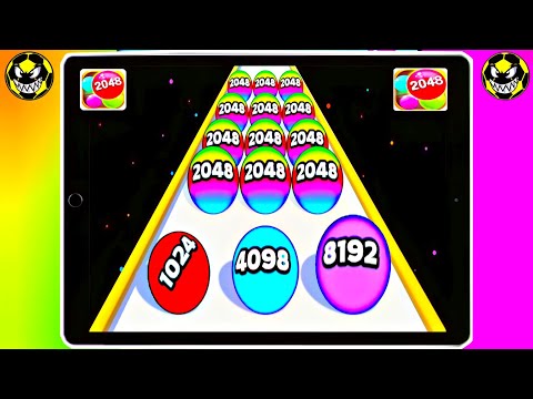 Chain Cube 2048 3D Merge Game | Ball 🏀 Run 2048 All Levels Android & iOS