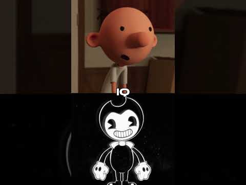 Greg Heffley vs Bendy #diaryofawimpykid #vs #bendyandthedarkrevival #bendyandtheinkmachine