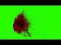 Blood Splatter Green Screen 20