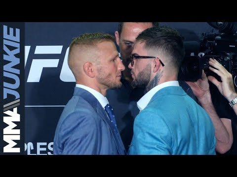 UFC 227 main card fighters face off at media day in Los Angeles