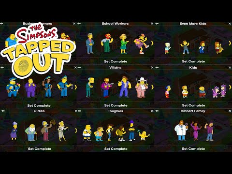 Every Character Ever Released in The Simpsons: Tapped Out