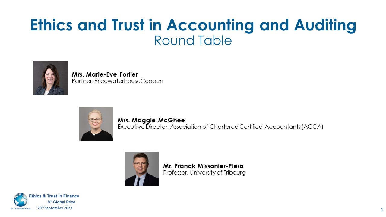 Ethics and Trust in Accounting and Auditing