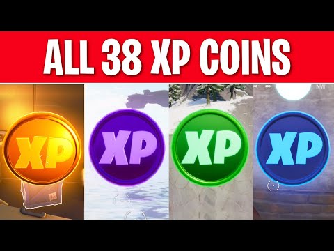 All 38 XP Coins Locations in Fortnite SEASON 4 Chapter 2 (WEEK 1-4)