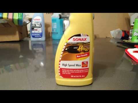 Sonax high speed wax plus sealant test review