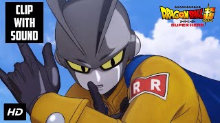 NEW CLIP: Dragon Ball Super Super Hero: Piccolo VS Gamma 2. (Voices + effects + music).