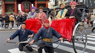 4人の着物姿すごくお似合いです!😍 - 【着物】浅草で人力車乗って10万円使い切るまで帰れません!したらまじで暖かい感情が溢れて幸せになれた