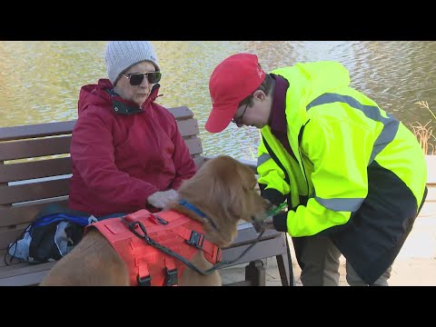 Carol Stream senior residents help with K-9 search and rescue training - YouTube
