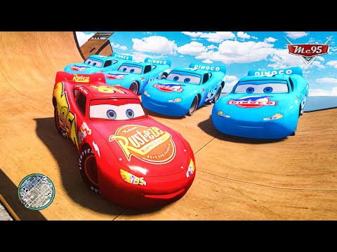 Crazy Rayo Lightning McQueen Car Crashes Compilation Ep.88 - GTA 4