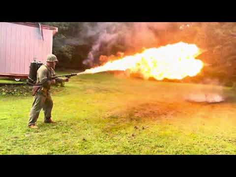 WWII USMC M2-2 Flamethrower