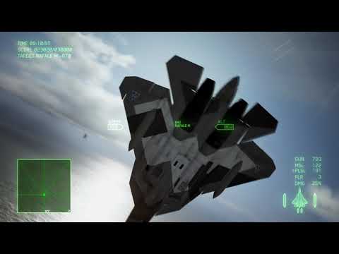 Ace Combat 7: Fleet Destruction - Ace Difficulty, 55k Highscore