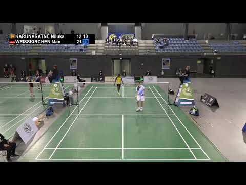 Match point - Niluka Karunaratne vs Max Weisskirchen - MS, SF - Portuguese International 2021
