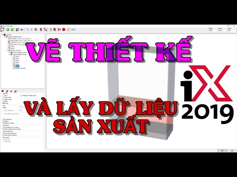 Imos iX-2019 Cad Cam►Vẽ thiết kế và lấy dữ liệu sản xuất (Design and get production data ) Phần 1
