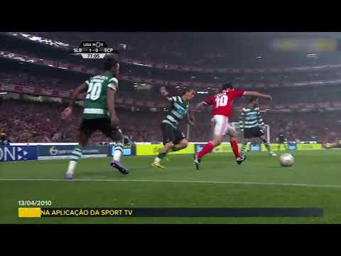 Pablo Aimar vs Sporting Lisboa (Magia, Rabona, Gol) Home - 2009-2010