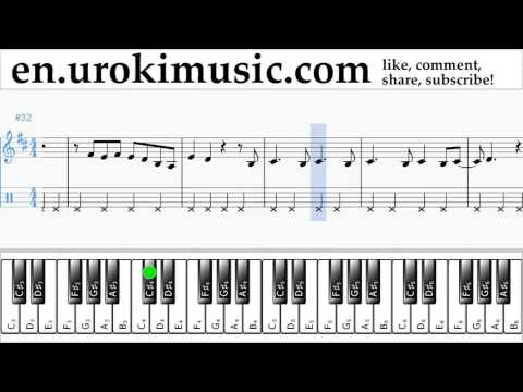 Piano lessons (right hand) Shawn Mendes - There's Nothing Holdin' Me Back Sheet Music Tutorial Part