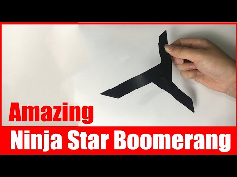 DIY Triple Blade Ninja Star Boomerang | How to Make a Paper Boomerang ( AWESOME & EASY)