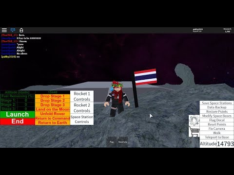 Roblox Rocket tester :Land on moon