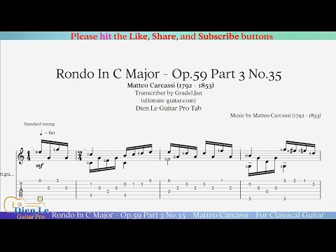 Opus 59 Part 3 No 35 - Rondo In C Major - Matteo Carcassi