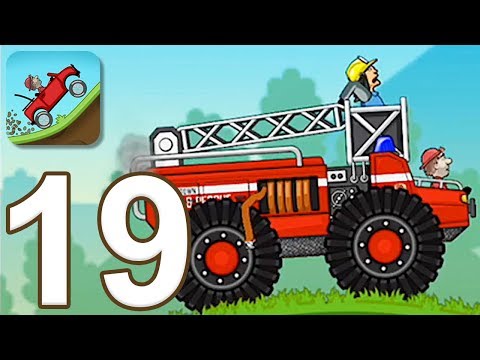 Hill Climb Racing - Gameplay Walkthrough Part 19 - Fire Truck (iOS, Android)