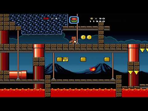 Super Mario Bros X. Custom Level: Another Typical Lava Level