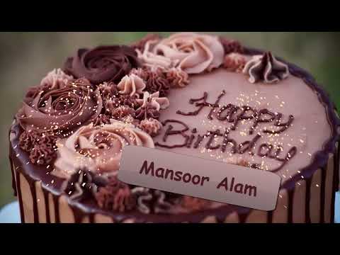 Mansoor Alam Birthday Cake | Happy Birthday Mansoor Alam #birthday #wishes #mansoor #alam