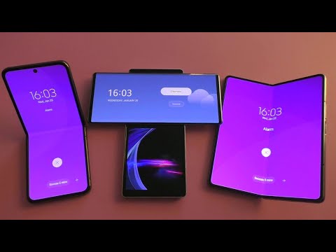 Alarm Clock Time Samsung Galaxy Z Fold4 & Galaxy Z Flip4 & LG Wing