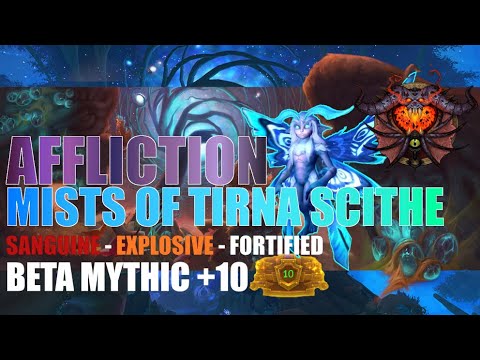 Mists of Tirna Scithe +10 | Shadowlands Beta | Affliction Warlock