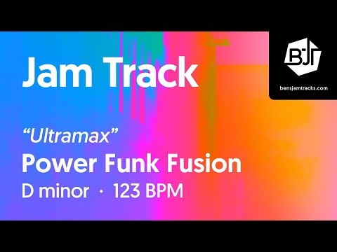 Power Funk Fusion Jam Track in D minor "Ultramax" - BJT #73