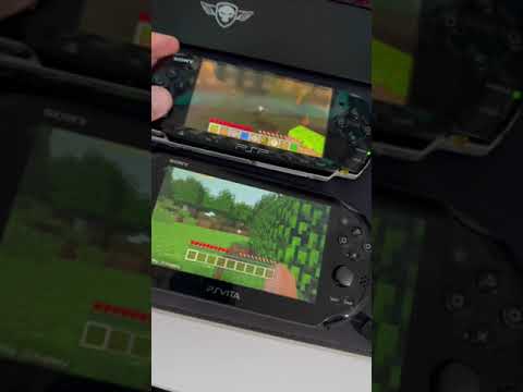 Minecraft Loading World Speed Test - PSP vs PS Vita | Comparison #psp #short #minecraft #psvita