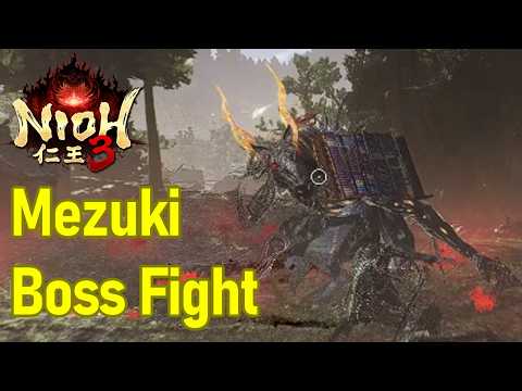 Nioh 3 Mezuki Boss Fight, formidable Enemy, Mezuki Soul Core Location, Tokaido Boss