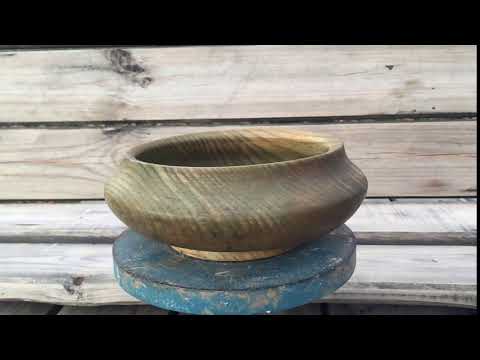 Large Ash Wood Pot