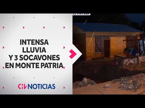 Alerta en Monte Patria: 3 socavones obligan a evacuar viviendas en el sector El Palqui
