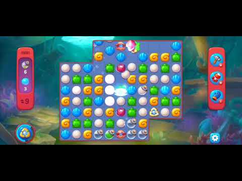 Fishdom Hard Level 11681 (with ingame Double Bomb Booster) @choraelmin