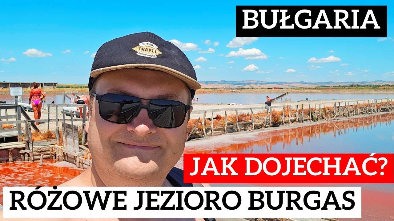 Różowe jezioro w Burgas - Atanasovsko. Atrakcja ni...