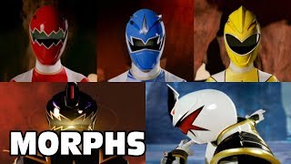 Dino Thunder - All Ranger Morphs  Power Rangers Of