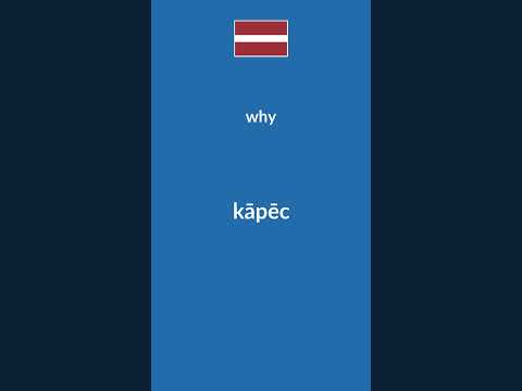 Basic Latvian Question Words