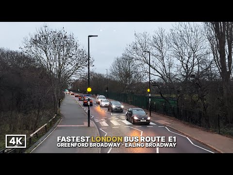 London’s Shortest Double-Decker Bus Ride 🚍 | Route E1 Upper Deck POV (Greenford → Ealing Broadway)