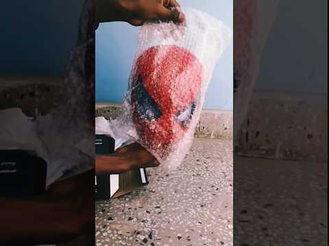 SpiderMan Mask Unboxing 📦 #spiderman #unboxing #foryoupage