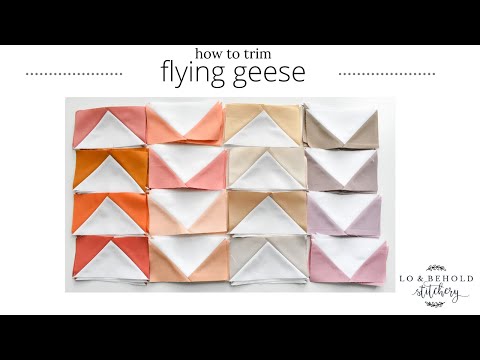 How to Trim Flying Geese