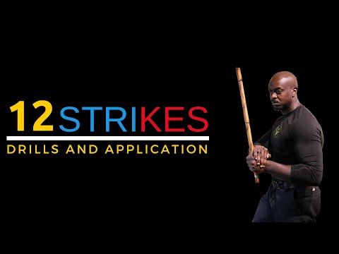 12 Basic Kali Stick Strikes and Counter drill