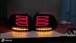 Skoda rapid Volkswagen vento customised led tail lights Benz style