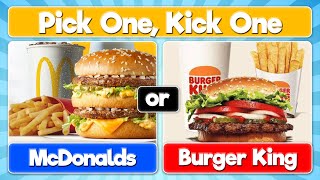 Pick One Kick One Junk Food edition  🍔 🍟 🍕 🌭 !!