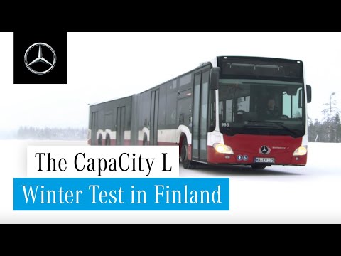 Testfahrt mit dem CapaCity L in der Kälte Finnlands | Mercedes-Benz Buses