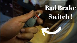 Replacing a brake light switch on a BMW E30