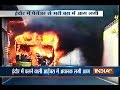 Passenger bus catches fire in Indore