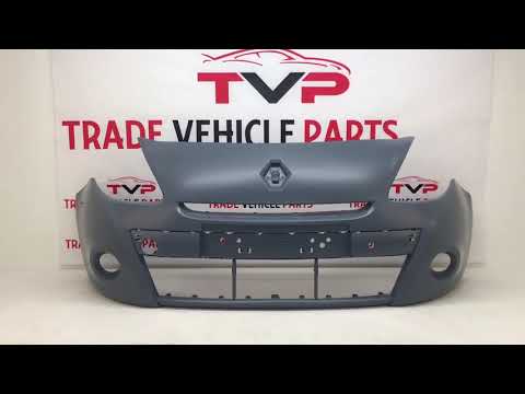 Fits Renault Clio 2009-2012 Front Bumper 15In Wheel Cars Primed No Pdc Or Washer Holes video