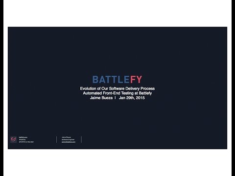 Automated Front-End Testing - Jan 29, 2015