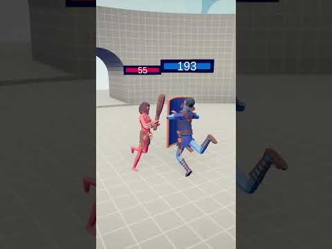 CLUBBER vs SHIELD BEARER | Totally Accurate Battle Simulator #shorts #tabs #vs