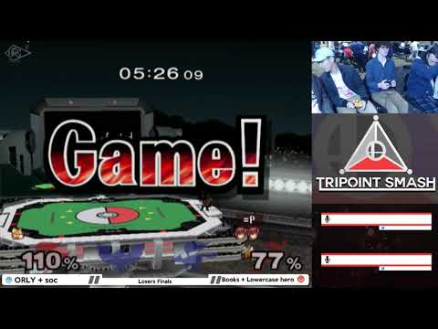 Tripoint Smash 44 Doubles - Losers Finals - ORLY + Soc (Blue) Vs Books + Lowercase hero (Red)
