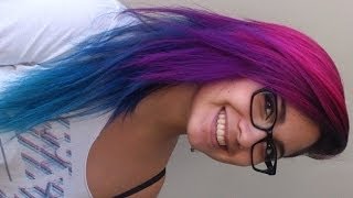 How I Did My Pink, Purple, Blue, and Turquoise Hair